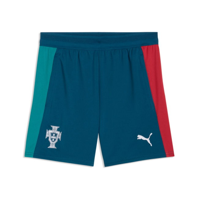 2026-2027 Portugal Training Shorts with pockets (Ocean Tropic) - Kids-SoccerKits Hub | Buy Soccer Jerseys Online